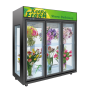 2020 New design Flower Glass door Floral Fresh Keeping Refrigerator Display Cooler Showcase Cold Fridge