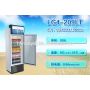 2017 New Food Grade Upright Glass Door Display Freezer of ISO9001 Standard