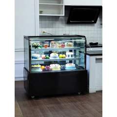 Черный цвет 2021 Японский Вертикальный Новый Производство Коммерческий Торт Витрина Шкаф Холодильник
