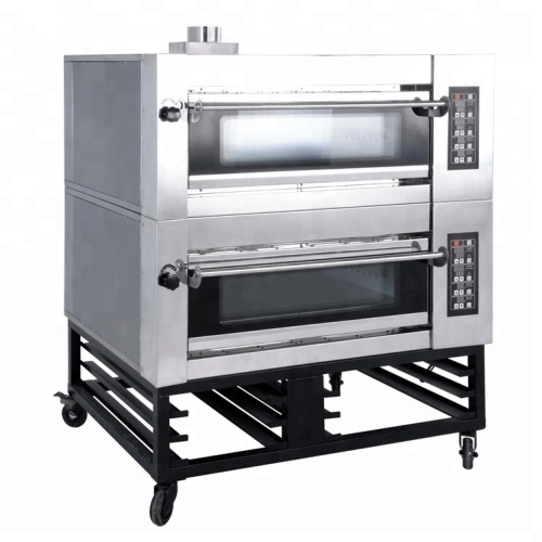 2 Layers 4 Trays High Quality Stainless Steel Gas BAKERY Ovens Bread Baker
