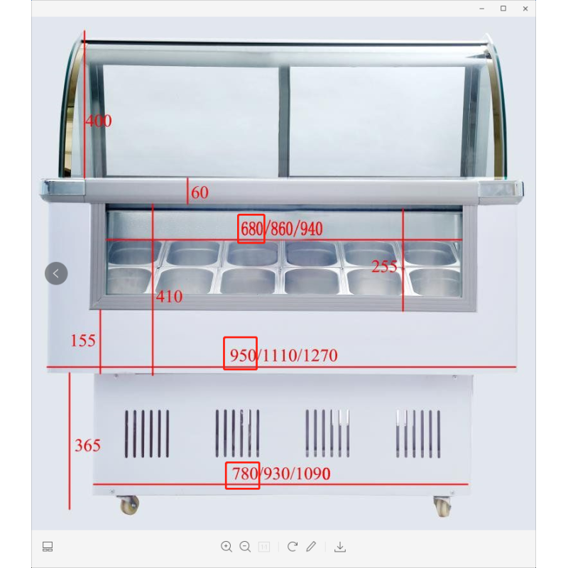 10 pans <-18 Countertop Cream Freezing Gelato Counter IceCream Display Freezer With Stainless Steel Shutters Danfoss Compressor