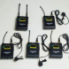 Vloggears Mailada WM12Q professional wireless lavalier microphone one with four