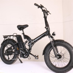 Склад ЕС 500 Вт электрические велосипеды для взрослых Складной горный электровелосипед с 20-дюймовой толстой шиной Съемный аккумулятор 48 В