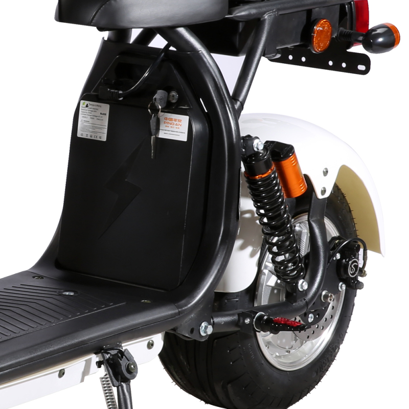 EU warehouse stock SC11 EEC/COC street legal double seat electric scooter 60v-40ah battery citycoco