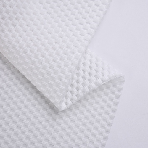 Manufacturer shoes material sandwich mesh 100% polyester knitted fabric for sports shoes
