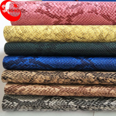 PU Leather For Bags Imitation Snake Skin Pattern For Bag