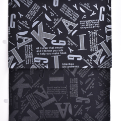 Изготовленной на заказ ткань листов кожи Пу нубука картины алфавита цифров напечатанная экраном для ботинок