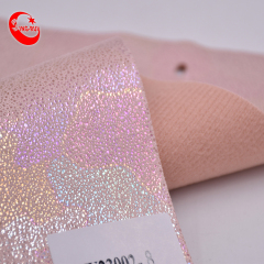 Tela de cuero artificial de la PU del material de Yangbuck punteado cuero al por mayor para los zapatos