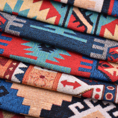 Новый дизайн ткань для дивана Ближний Восток классический тотемный узор обивочная ткань твердая ткань