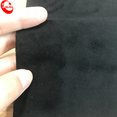 Черная замшевая ткань из искусственной кожи из искусственной кожи для обуви