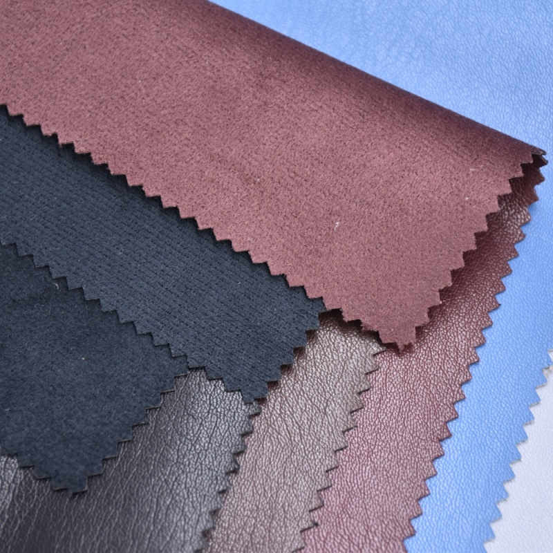 Recycled 100% RPET 0.5mm protein pu synthetic leather for garment with standard