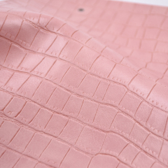 Material de rollo de cuero de PVC con patrón en relieve de piedra clásica para bolso