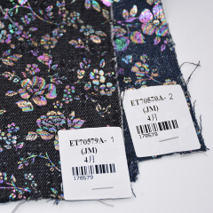 На складе Высококачественная печатная цветная красивая эластичная джинсовая ткань Поставщики Фабрика тканей для джинсов