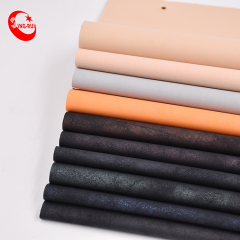 Cuero sintético de alta calidad de cuero artificial de sellado en caliente de PU de venta caliente