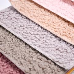 Buy Firm Structure Not Easy To Deform Polar Sherpa 100% Polyester Soft Boucle Terry Wool Fleece Fabric For Winter Coat