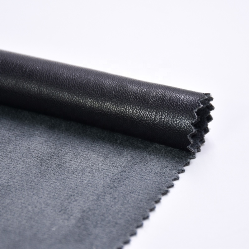 Environmentally friendly and skin-friendly recycled protein pu faux sustainable leather fabric