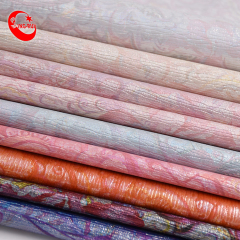 Rollos de tela de cuero impresa Estampado de tela de cuero artificial