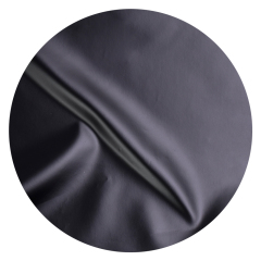SK229062 material suave al tacto adecuado para prendas de vestir de cuero de 0.2 MM de espesor con respaldo Pongee hecho en la fábrica de China