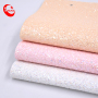 Low Moq Classic Candy Colors Good Handfeeling With Find Grain Shiny Glitter Pu Leather Chunky Materials For Bags Shoes