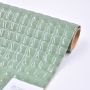 China Material Supplier Green Fashion Pu Buy Leatherette Fabric Synthetic Embossed Artificial Leather Material  For Bags