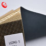 Gold Pu Synthetic Embossing Bag Leather Fabric