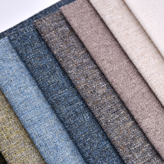 Fábrica china Sofá Tapicería Textil 100 Poliéster Lino como Telas Precio Fabricante para muebles