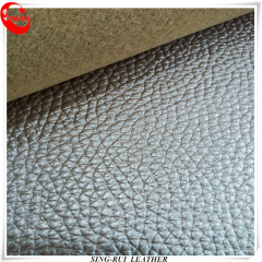 Cuero de PVC de grano Lichi de 1.2 mm para sofá y bolsos