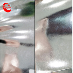 Металлическое серебристое зеркало без морщин Верхняя синтетическая кожа из ТПУ с зеркальным покрытием