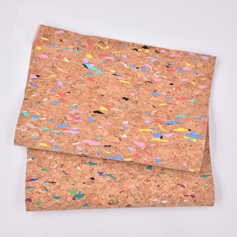 Low Moq Pu Cork Fabric Leather Eco-Friendly Fabric Wear-Resistant Durability Natural Printed Cork Fabric Leather