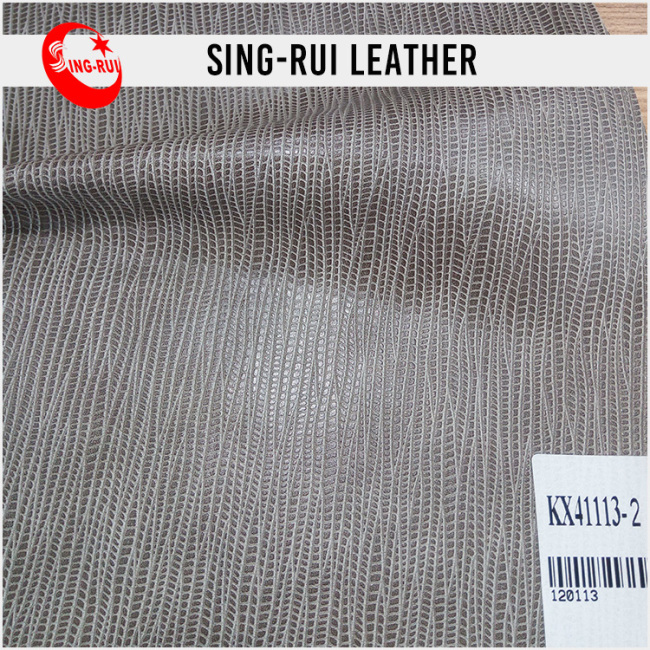 Two Color Printing Pvc Furniture Leather Backingpvc Leather Fabric