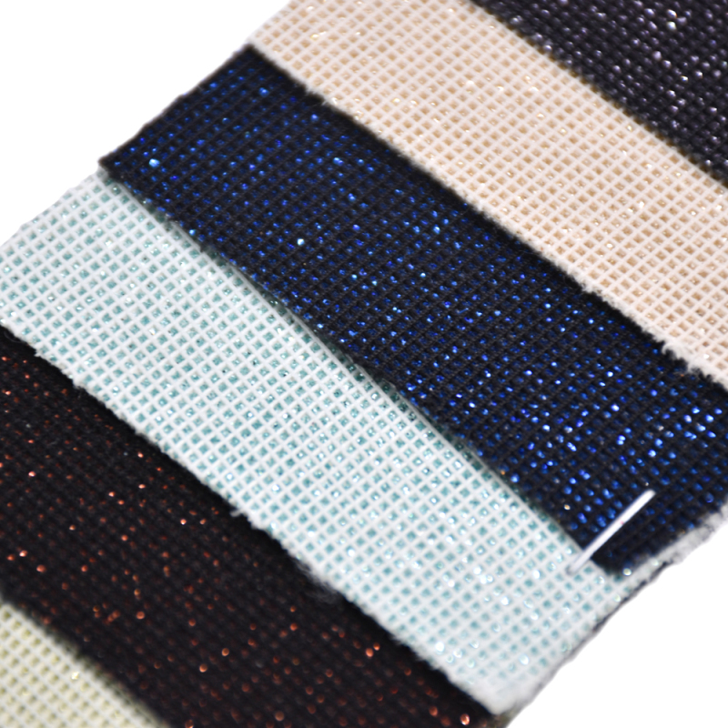 2022 NEW! Colorful Square  Design Shiny Fine  Glitter Synthetic Pu Leather Fabric For Making Shoes & Bags