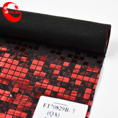 Cuero sintético material de cuero artificial del enrejado del bloque de la moda para los bolsos