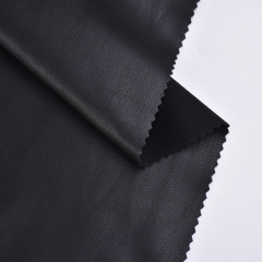 SK229045 material suave al tacto adecuado para prendas de vestir de cuero de 0.2 MM de espesor con respaldo Pongee hecho en la fábrica de China