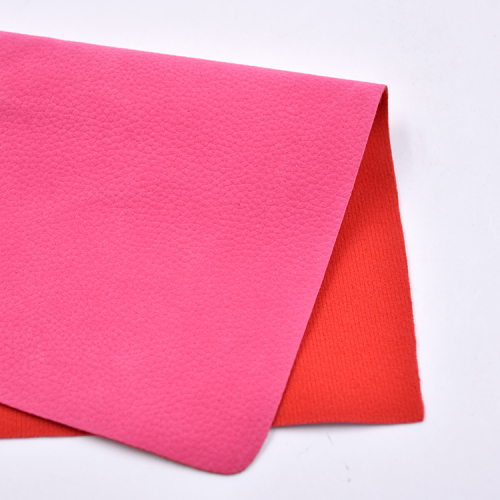 wholesale Leather PU Litchi Backing Cotton Leather PU For Safety Shoes