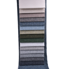 Venta al por mayor nueva tela de lino para sofá de textil lino imitado 100% tela de aspecto de lino de poliéster para tela de sofá