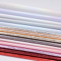Custom Color Soft Metallic Blasting Nowoven Film Synthetic PU Leather Fabric For Shoes or Bags