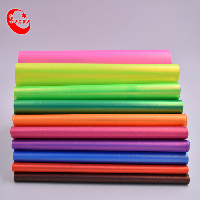 Bright Color Cotton Backing Pu Synthetic Leather Price Per Meter