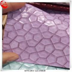 Colorful Embossed Surface PU Leather For Shoes or Bags