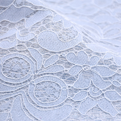 Tela de encaje de tul italiano de seda de vestido 3D hermoso suave