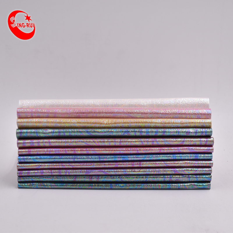 Shoe Upper Material Iridescent Leather Painting Transfer Film for Leather