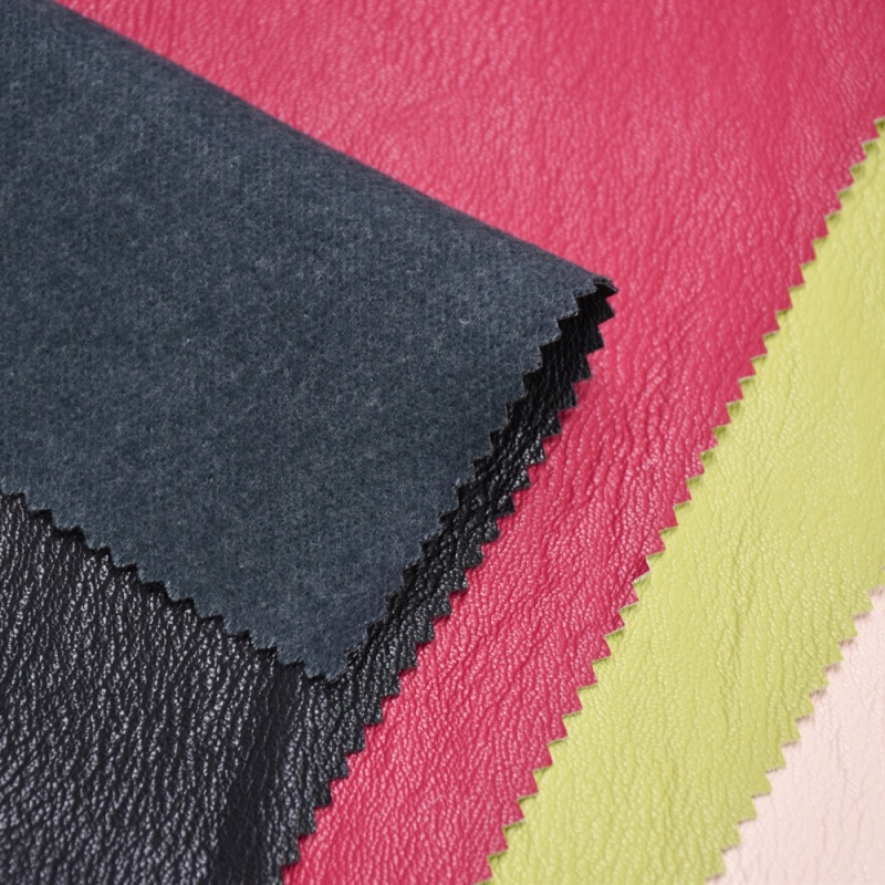 Manufacturer soft touch and harmless protein pu artificial leather fabric for garment