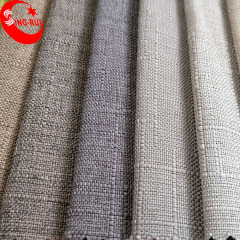 Высококачественная красочная экологически чистая бамбуковая ткань для обивки дивана с имитацией льняного полотна