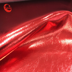 Фондовый голографический сияющий мягкий металлический фильм синтетический кожаный материал из ткани пу для женской обуви