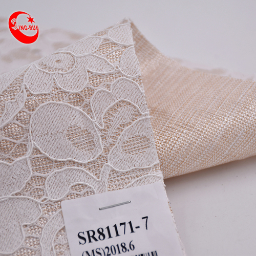 Waterproof Soft Mesh Pu Embroidery Lace Leather Fabric
