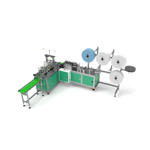 High speed full automatic medical face flat mask making machine