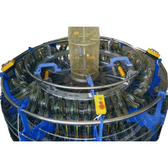 Telar circular de plástico de cuatro lanzaderas estándar CE de alta eficiencia