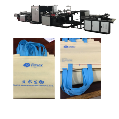 Máquina de coser para bolsas con asa de compras no tejidas Zhuding