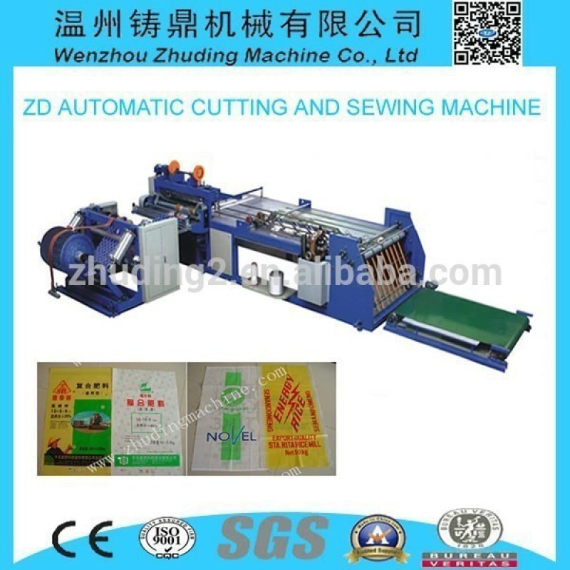 Automatic PP woven bag production cutting and sewing machine