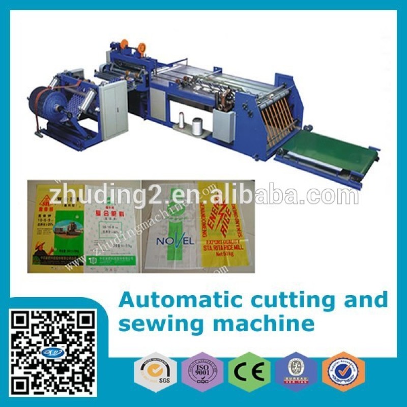 High speed automatic woven bag cutting and sewing machine, Non woven bag cutting and sewing machine, PP woven bag making machine