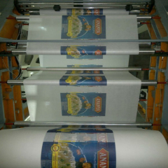 Zhuding servo control pp bolsa tejida máquina de impresión flexográfica de cuatro colores